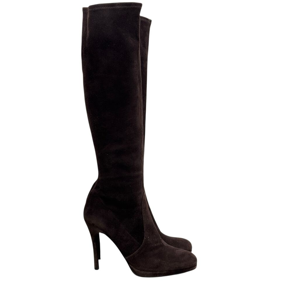 Stuart Weitzman Knee High Stretch Platform Boots … - image 7